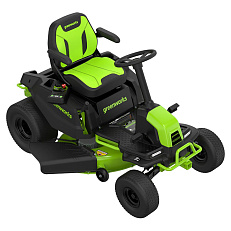 Greenworks GC82LT107 82V (107 см) - трактор садовый бесщеточный аккумуляторный с 6хАКБ 8 Ач + 3хЗУ G82C2