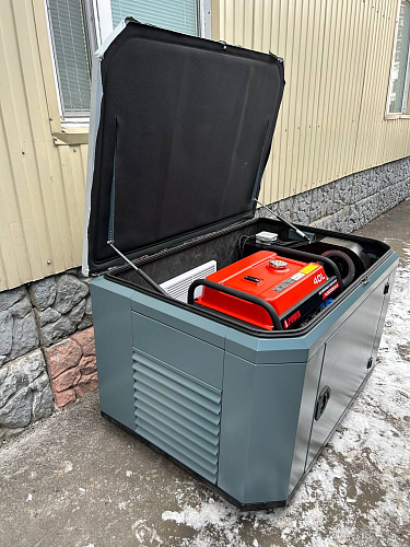 A-iPower A8000EAX в супертихом зимнем кожухе 1400SS RAL 7031