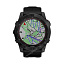 Часы для бега Garmin Fenix 7X Sapphire Solar титановый черный DLC с силиконовым ремешком