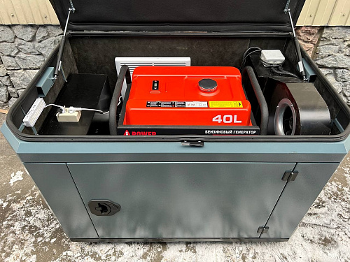 A-iPower A8000EAX в супертихом зимнем кожухе 1400SS RAL 7031