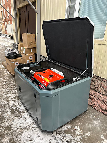 A-iPower A8000EAX в супертихом зимнем кожухе 1400SS RAL 7031