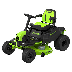 Greenworks GC82LT107 82V (107 см) - трактор садовый бесщеточный аккумуляторный с 6хАКБ 5 Ач + 3хЗУ G82C2