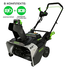 Greenworks 82SN22 с АКБ 8 Ач + ЗУ 4А