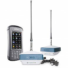 Комплект из двух приемников Sokkia GRX3 с модемами UHF/GSM и контроллера  SHC6000 с GSM модемом