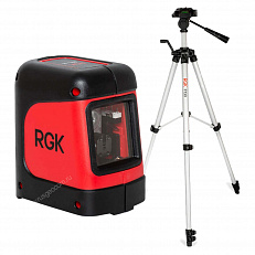 RGK ML-11 + штатив, рулетка - лазерный уровень с красным лучом