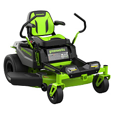 Greenworks GC82ZT107 82V (107 см) - райдер с нулевым радиусом разворота бесщеточный аккумуляторный с 6хАКБ 8 Ач + ЗУ GС82СР600